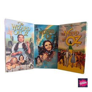 Lot 3 RARE VHS The Wizard of Oz 1989–1991 Family Entertainment Movies